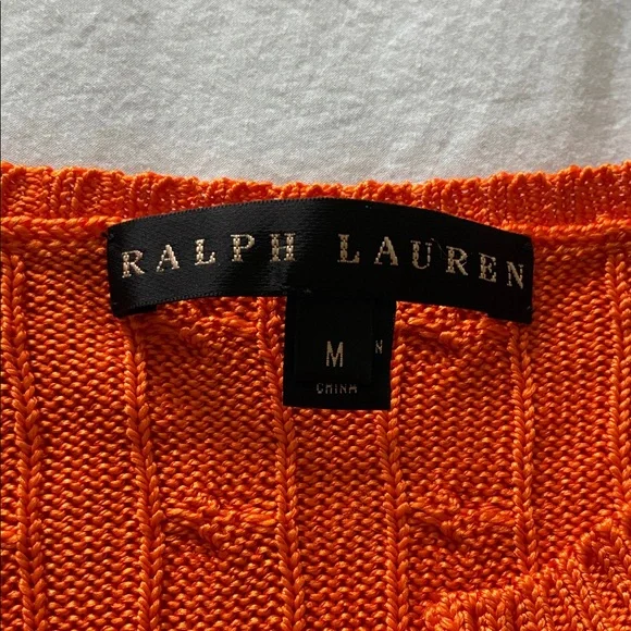 Ralph Lauren Black Label Silk Orange Knit tunic - Picture 9 of 11